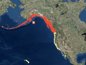 Tsunami advisory west coast