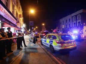 File photo dated 19/06/17 of a police cordon at Finsbury Park in north London, following an incident where Makram Ali, 51, was a victim of a terror attack causing his death