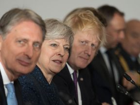 Philip Hammond, Theresa May and Boris Johnson