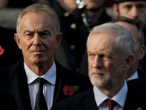 Tony Blair has called on Jeremy Corbyn to &#39;nail each myth of the Brexit campaign&#39;