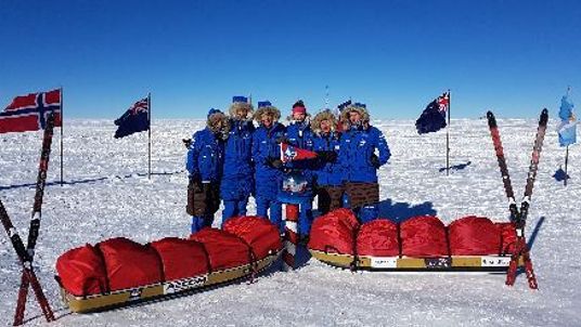 The team had to brave temperatures of minus 40C