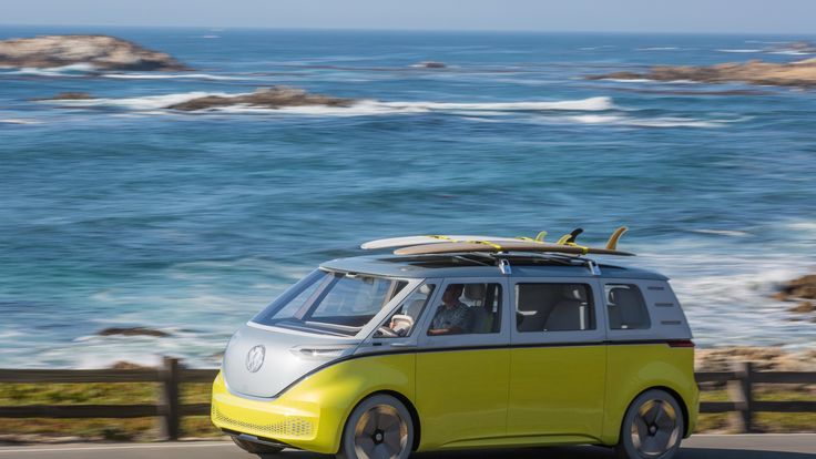 The Volkswagen I.D. Buzz all-electric concept car 
