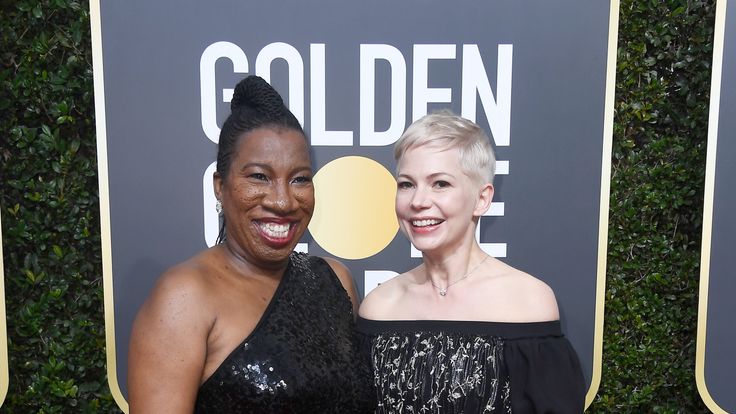 Activist Tarana Burke (L) and Michelle Williams