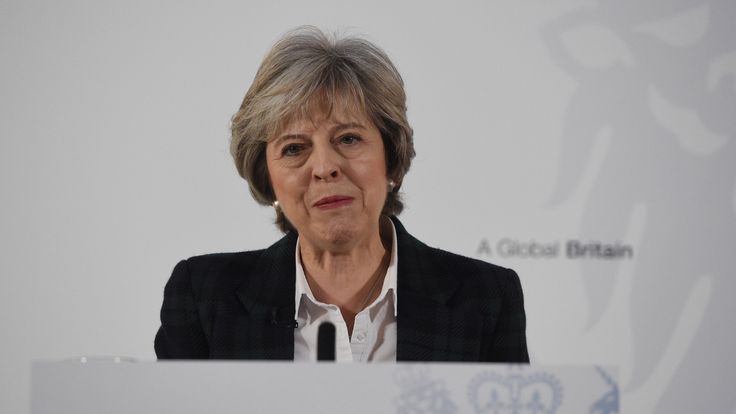 Theresa May delivers her Lancaster House speech