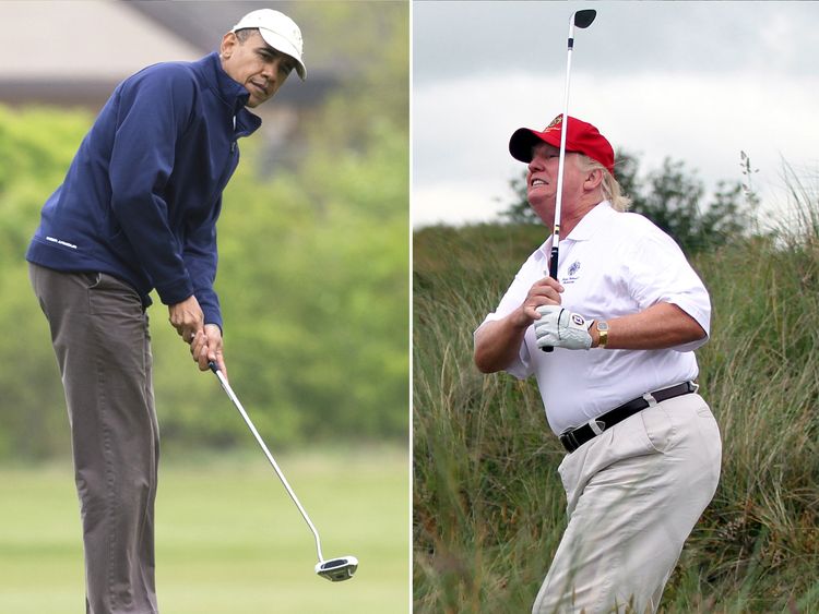 Barack Obama and Donald Trump