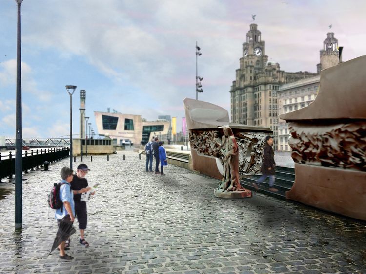It is hoped that the Battle of the Atlantic Memorial will take pride of place on Liverpool's iconic Pier Head waterfront
