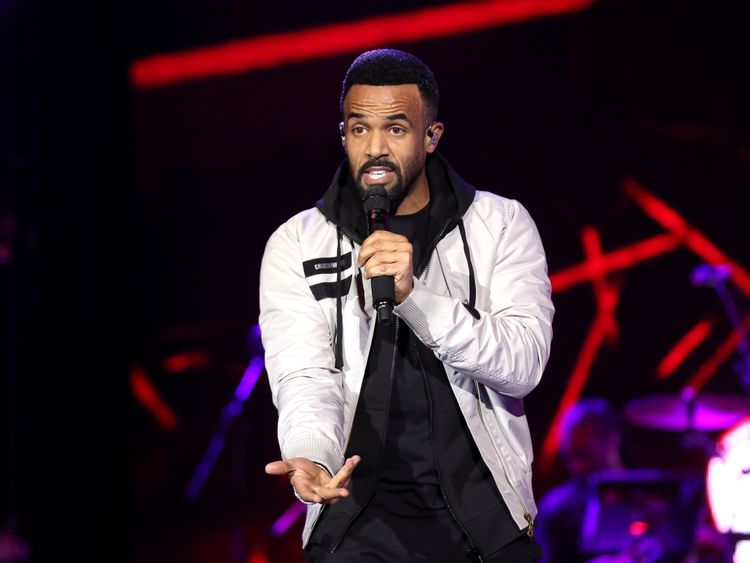 Craig David performs on stage during day one of Capital's Jingle Bell Bal
