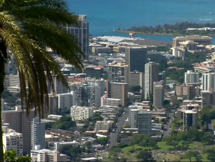 Honolulu, the capital of Hawaii