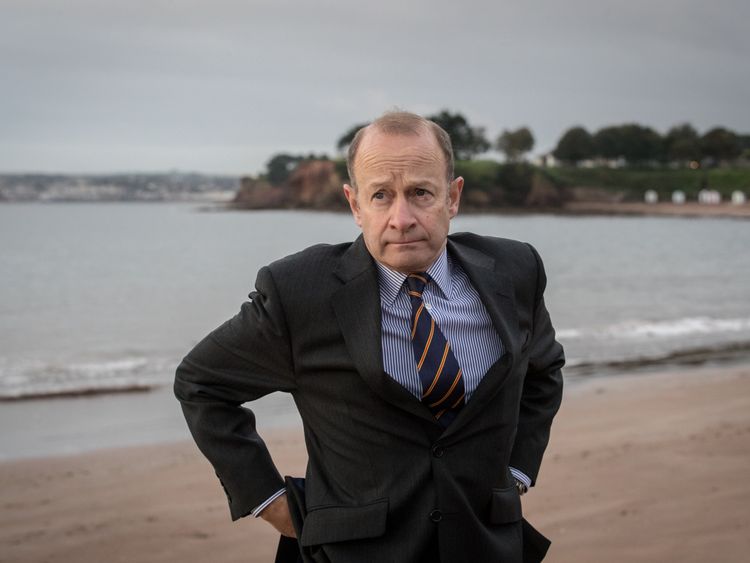 TORQUAY, ENGLAND - SEPTEMBER 30: Newly elected UKIP leader Henry Bolton walks on the beach following morning TV interviews at their autumn conference on September 30, 2017 in Torquay, England. Bolton is the UKIP party&#39;s fourth leader in just over a year. (Photo by Matt Cardy/Getty Images)
