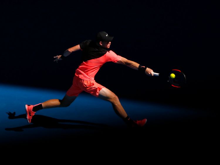 Edmund had never reached a Grand Slam quarter-final before