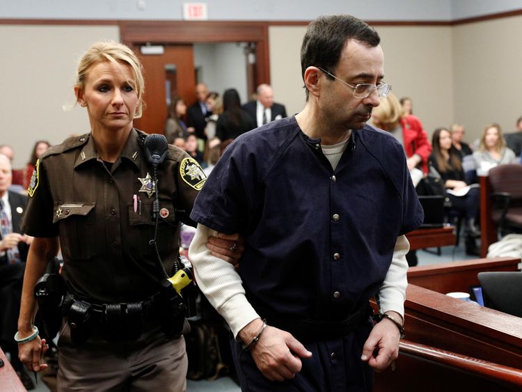 Nassar returns to court after a break in victim statements