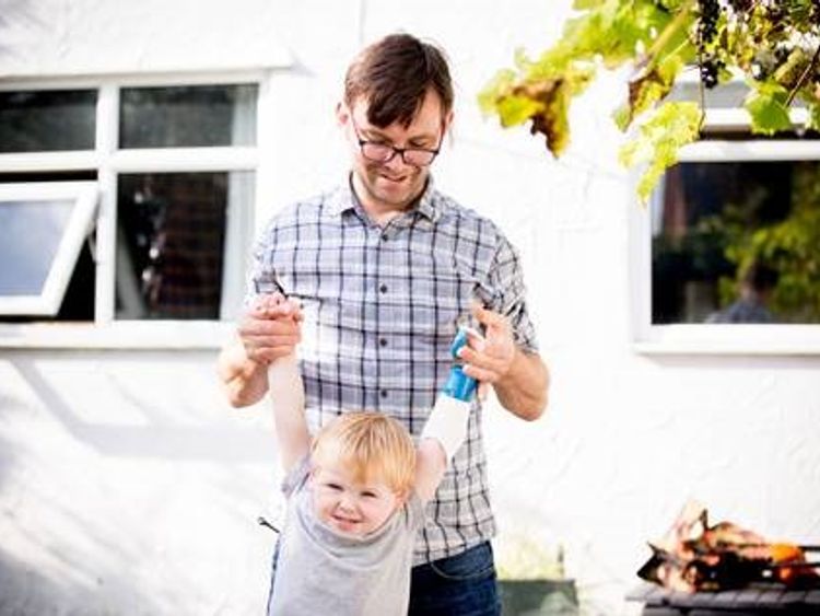 Ben Ryan and his son