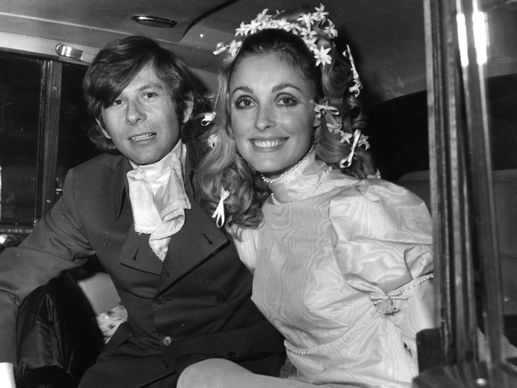 Sharon Tate with film director Roman Polanski 