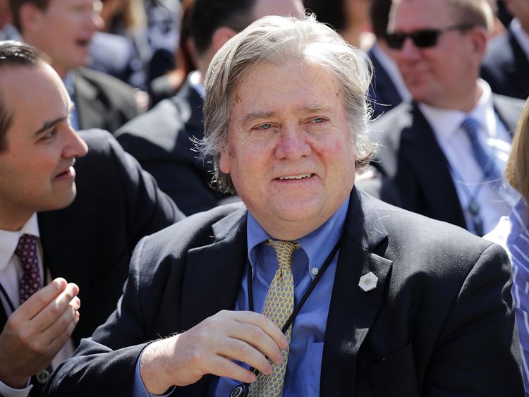 Mr Trump's chief strategist Steve Bannon also exited the White House in August.