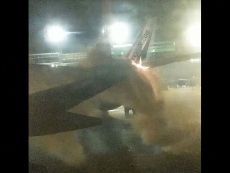 Two planes collided on the ground at Toronto's Pearson International Airport. Pic: Instagram/stephen_belford