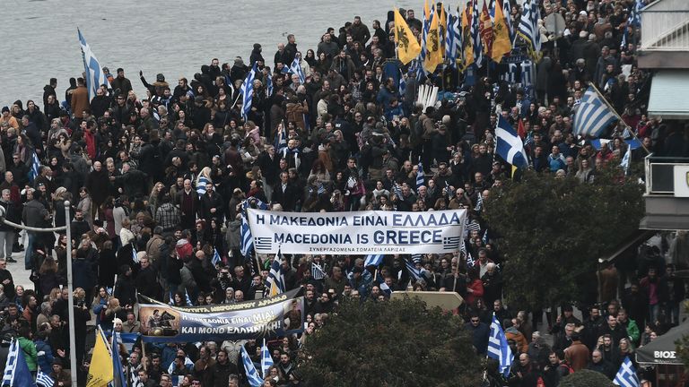 Greeks have disputed the country of Macedonia's name since it was changed in 1991