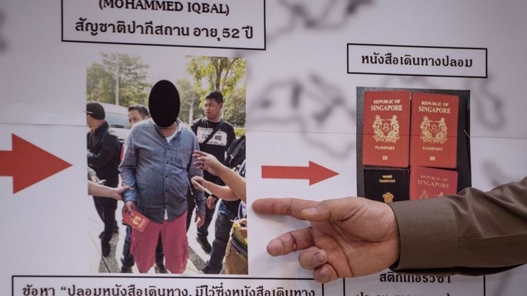 Pakistani Mohammad Iqbal was caught in Thailand