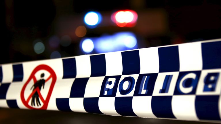 Police tape in Sydney