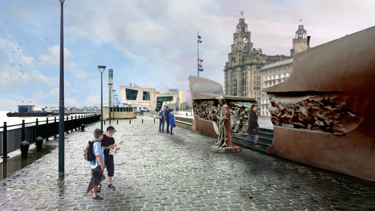 It is hoped that the Battle of the Atlantic Memorial will take pride of place on Liverpool&#39;s iconic Pier Head waterfront