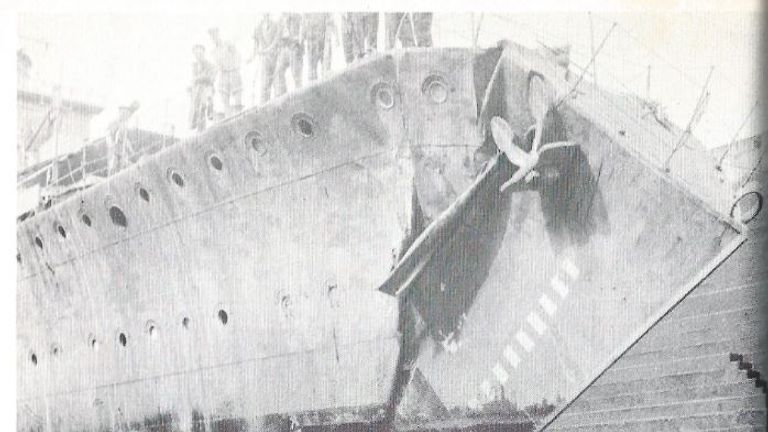 Commander Peter Gretton rammed a submarine on the surface in the Mediterranean