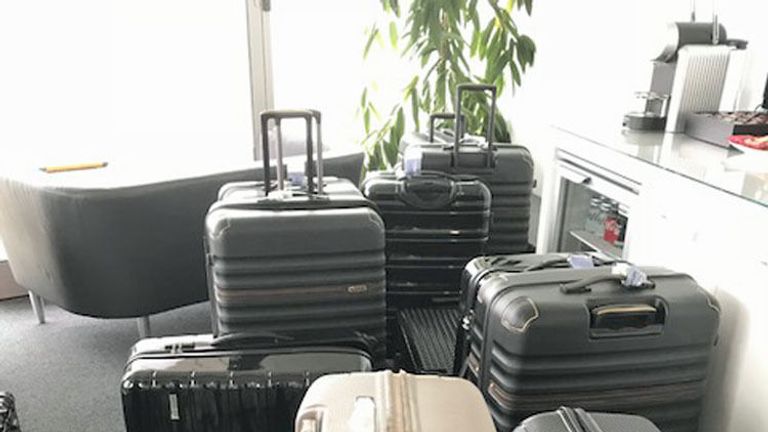 Border Force officers seized suitcases containing cocaine worth more than £50 million at Farnborough Airport
