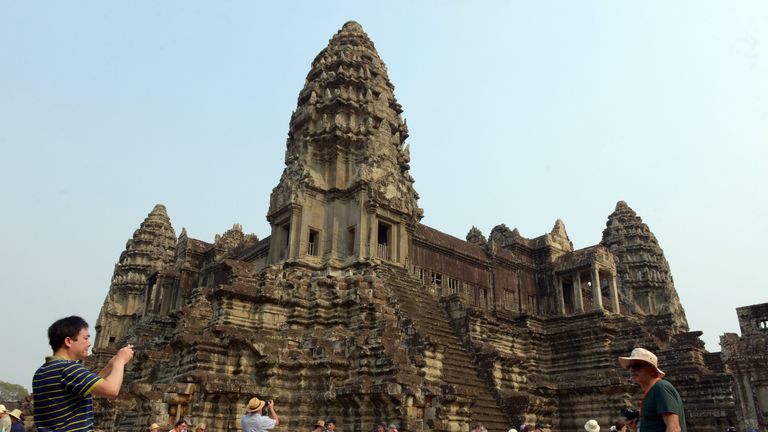 They are understood to have been near to Angkor Wat temple in Siem Reap. File pic