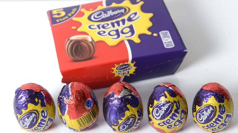 Creme Eggs are being ripped open to find the special white chocolate treats