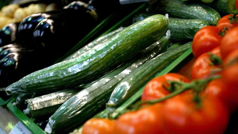 Theresa May has called for supermarkets to stop wrapping vegetables in plastic