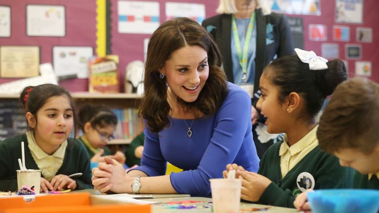 The Duchess of Cambridge launched a mental health website for teachers
