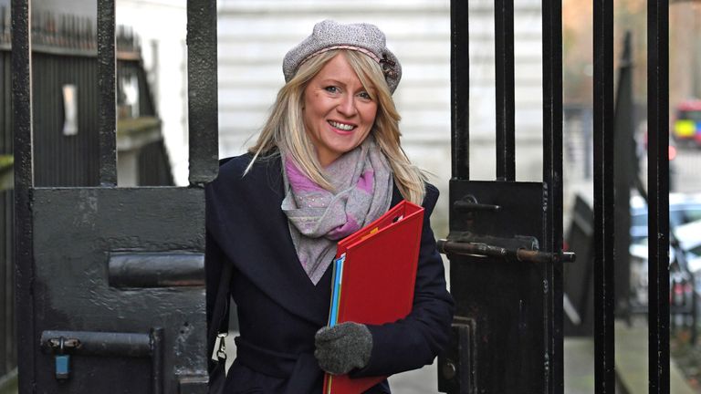 Work and Pensions Secretary Esther McVey leaves 10 Downing Street, 