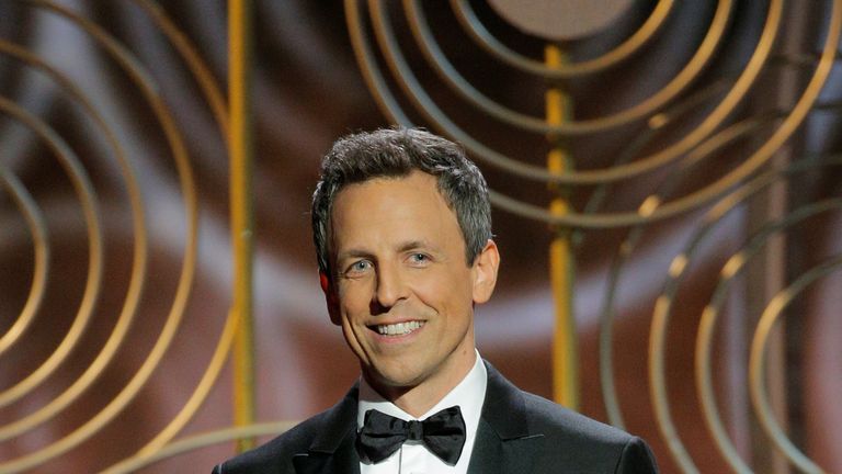 Seth Meyers hosts the 75th Golden Globe Awards in Beverly Hills