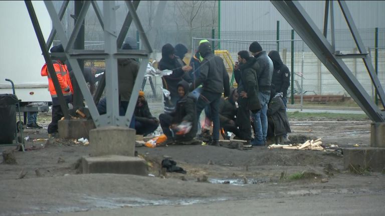 Migrants in Calais