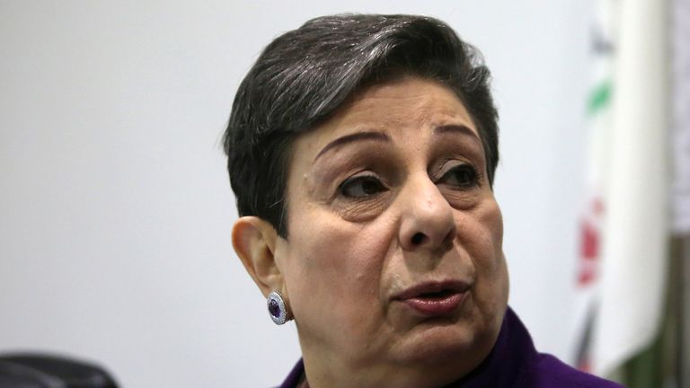 Senior Palestinian official Hanan Ashrawi issued a swift rebuke to Donald Trump