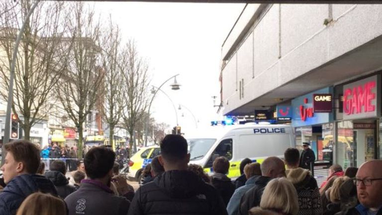 A woman has been taken to hospital following an incident at a shop in Southport. Credit: Luke R Chandley