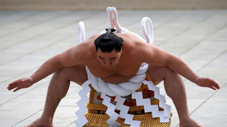 Yokozuna Harumafuji was fined for hitting a junior wrestler with a karaoke remote