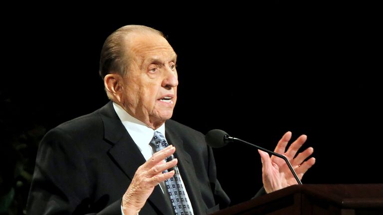 Thomas Monson died at his home in Salt Lake City