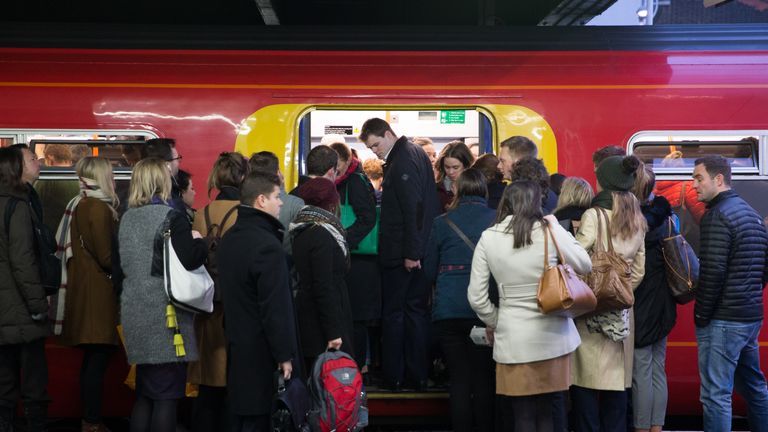 The Most Overcrowded Trains In England Revealed Uk News Sky News