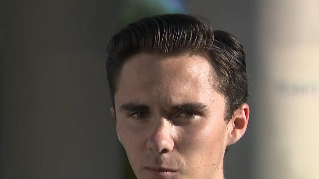 David Hogg, A survivor of the Florida shootings, speaks his mind to give trump a message. 