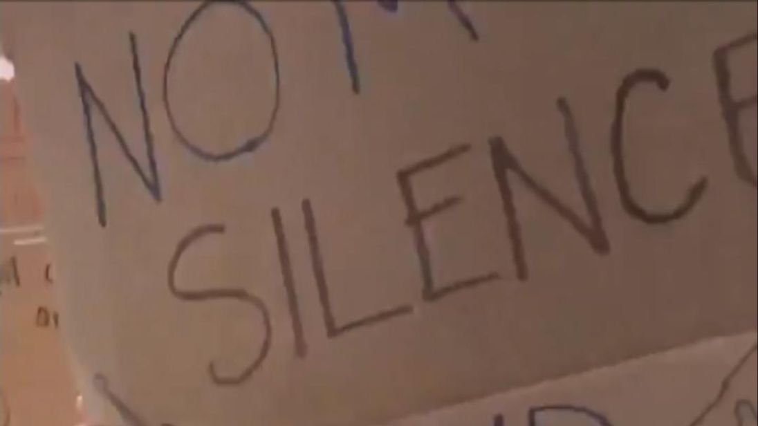 Students at South Broward High School in Hollywood, Florida, protested gun violence and showed support for gun control measures on Friday, February 16. The protest came in the wake of the shooting at a Parkland high school that killed 17 people.  Jacquelyn Noval, a South Broward junior, said she and her classmates are tired of legislators not listening to them and not doing anything about the issues of gun violence.  