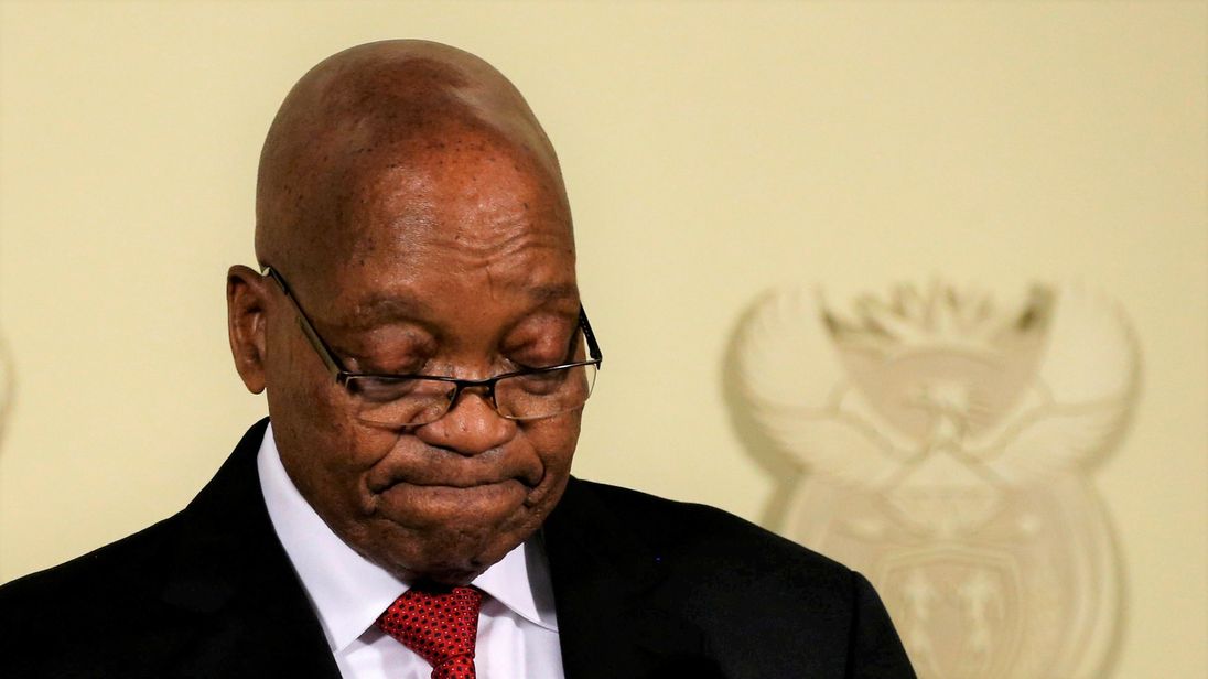 South African president Jacob Zuma resigns South African president Jacob Zuma resigns