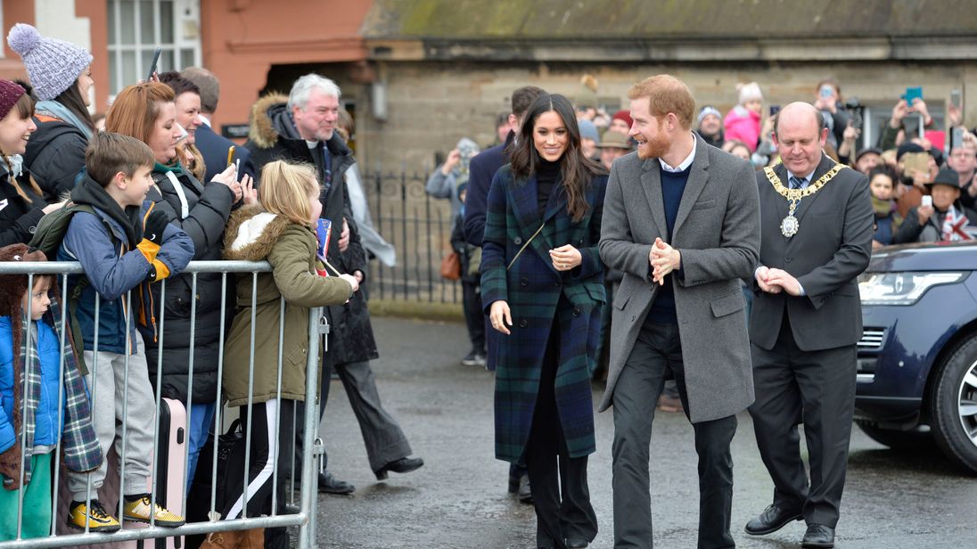 harry and meghan in edinburgh - PA