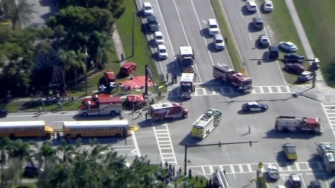The emergency services are trying to locate the shooter