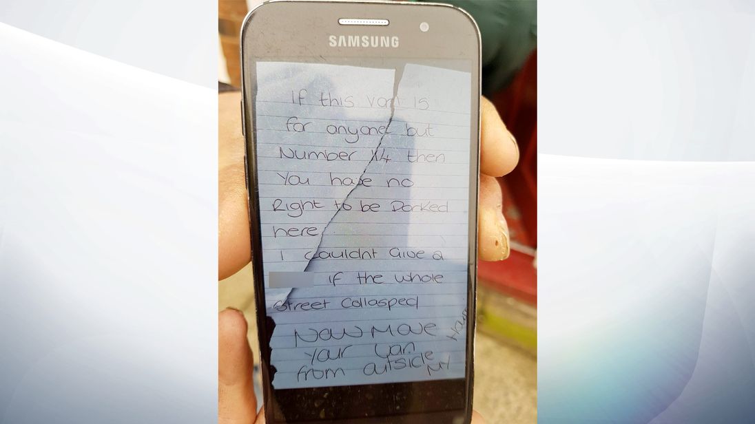 Police Arrest Woman for Rude Note Left on Ambulance and 'Verbal Abuse' Police Arrest Woman for Rude Note Left on Ambulance and 'Verbal Abuse'