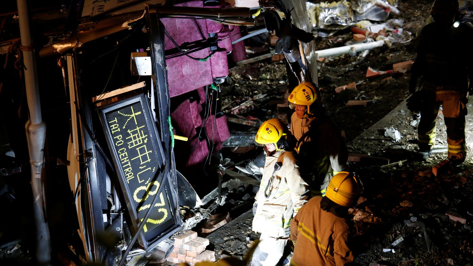18 killed and dozens injured as bus topples over in Hong Kong | World