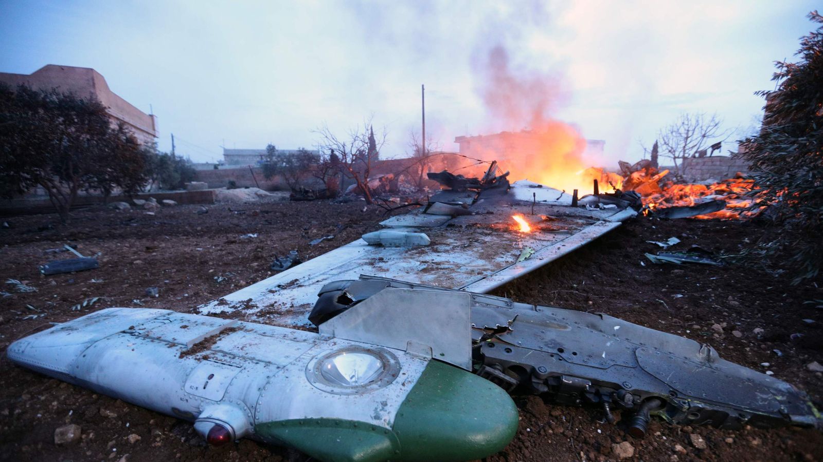 Russian Plane Shot Down By Rebels In Syria | World News | Sky News