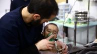 Children were affected by the attack on Ghouta, Syria
