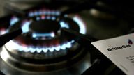 File photo dated 08/02/07 of a gas hob with a bill from British Gas, whose owner Centrica has blamed "significantly reduced profit" in its UK business for pushing group operating profits down 17\% to £1.25 billion.