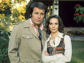 Natalie Wood and Robert Wagner at home, America - 1976