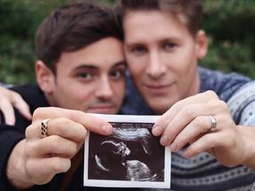 Tom Daley and husband Dustin Lance Black are having a baby. Pic: Tom Daley/Instagram