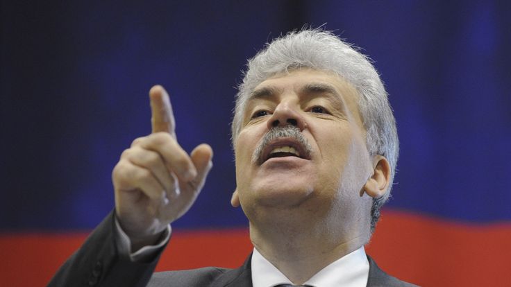 Wealthy business owner Pavel Grudinin is running for the Communist Party...